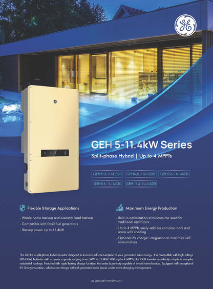 GE 11.4kW Hybrid Inverter GEH11.4-1U-US20