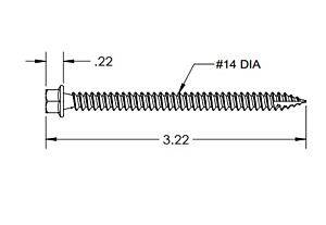 IronRidge Halo Ultra Grip RD Structural Screw, 3.0 inches long - AltE Store