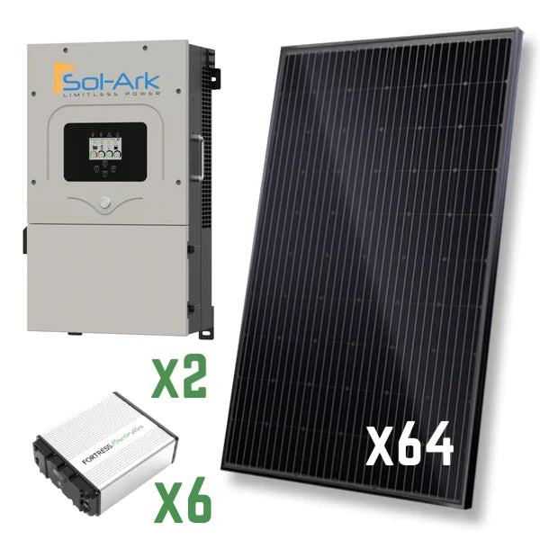 21.0 kW Hybrid Solar Power Center + Fortress Battery Kit