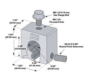 S-5! S-5-Z Mini Clamp for Profiles Having a Round “Bulb” Seam Configuration - AltE Store