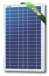 Solarland SLP020-24U Multicrystalline 20 Watt 24 Volt Solar Panel - AltE Store