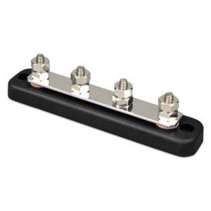 Victron Energy Busbar Rated for 150 Amps With 4 Terminals and Cover - AltE Store