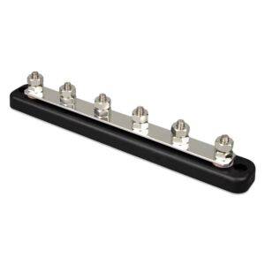 Victron Energy Busbar Rated for 150 Amps With 6 Terminals and Cover - AltE Store