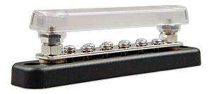 Victron Energy Busbar Rated for 150 Amp with 2 Terminals and 10 screws plus cover - AltE Store