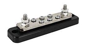 Victron Energy Busbar Rated for 250 Amp with 2 Terminals and 6 screws plus cover - AltE Store