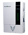 The front of a KiloVault HAB 7.5kW lithium battery