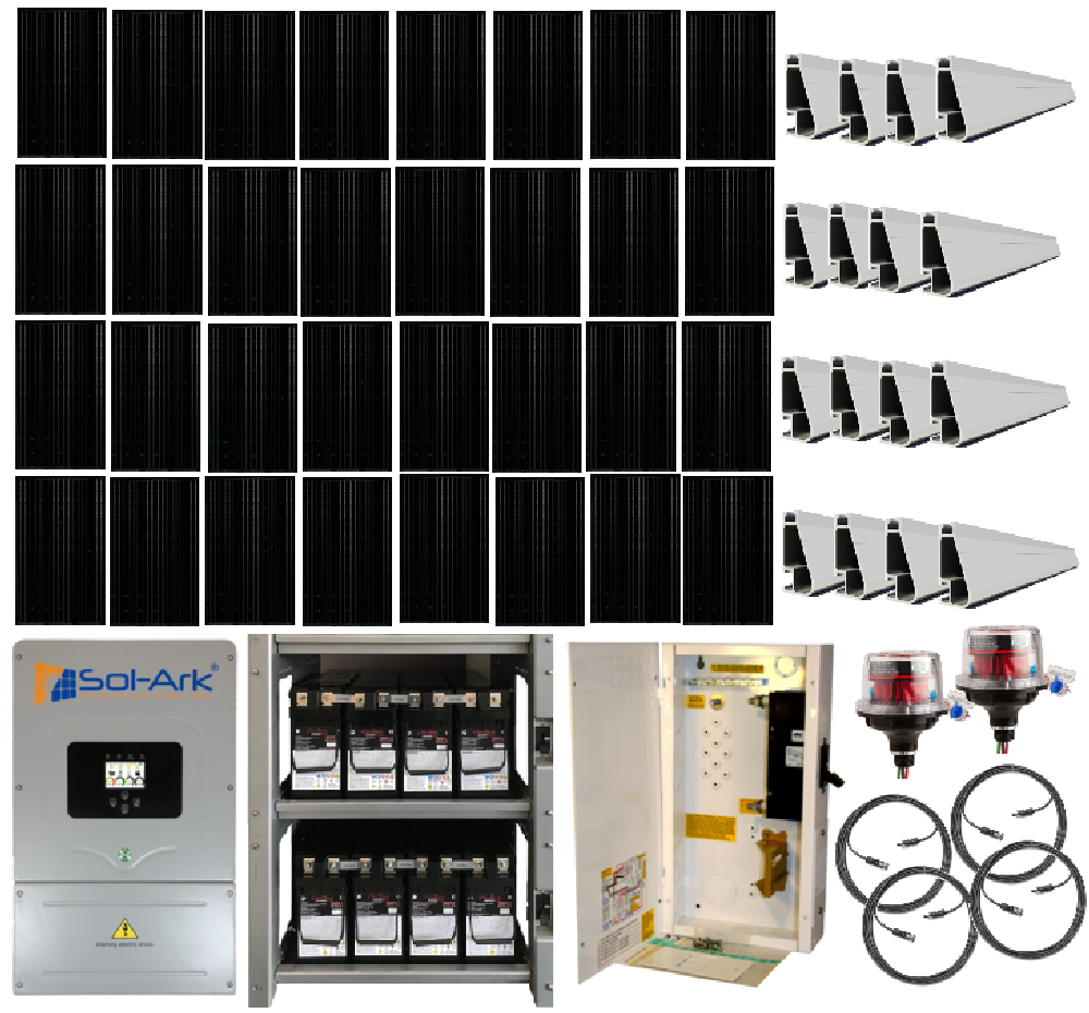 Grid Tied 97kw Home Solar System With Battery Backup