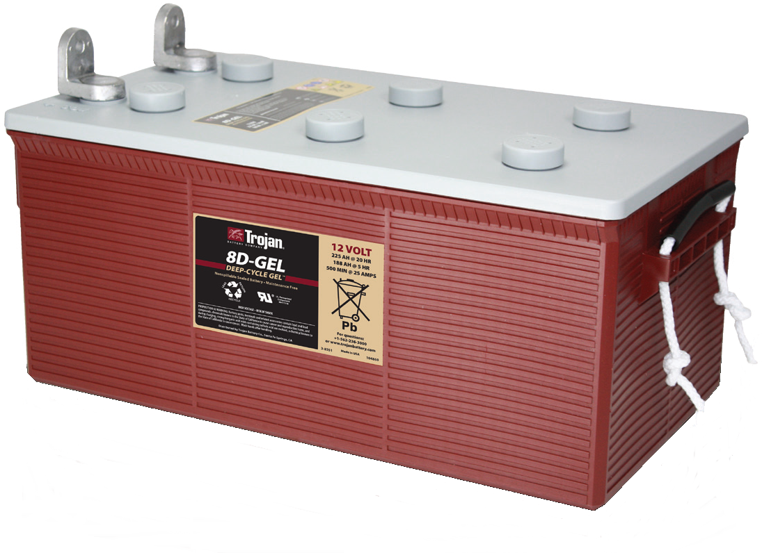 Trojan Deep-Cycle Gel Batteries 24-GEL Battery. 77Ah - 330A(EN) 12V.  (277x168x235mm) - VT BATTERIES